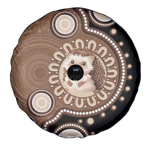 Hedgehog Indigenous Art Australia Spare Tire Cover - Aussie Hoodie