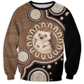 Hedgehog Indigenous Art Australia Sweatshirt - Aussie Hoodie