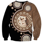 Hedgehog Indigenous Art Australia Sweatshirt - Aussie Hoodie
