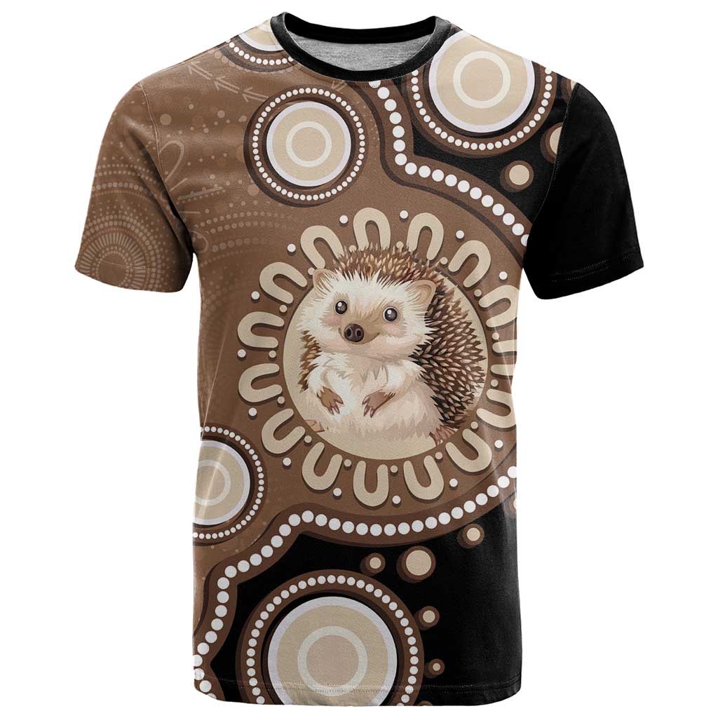Hedgehog Indigenous Art Australia T Shirt - Aussie Hoodie