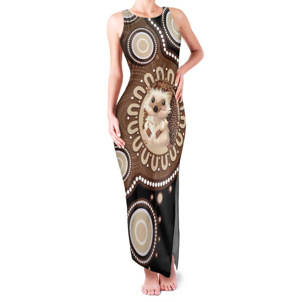 Hedgehog Indigenous Art Australia Tank Maxi Dress - Aussie Hoodie