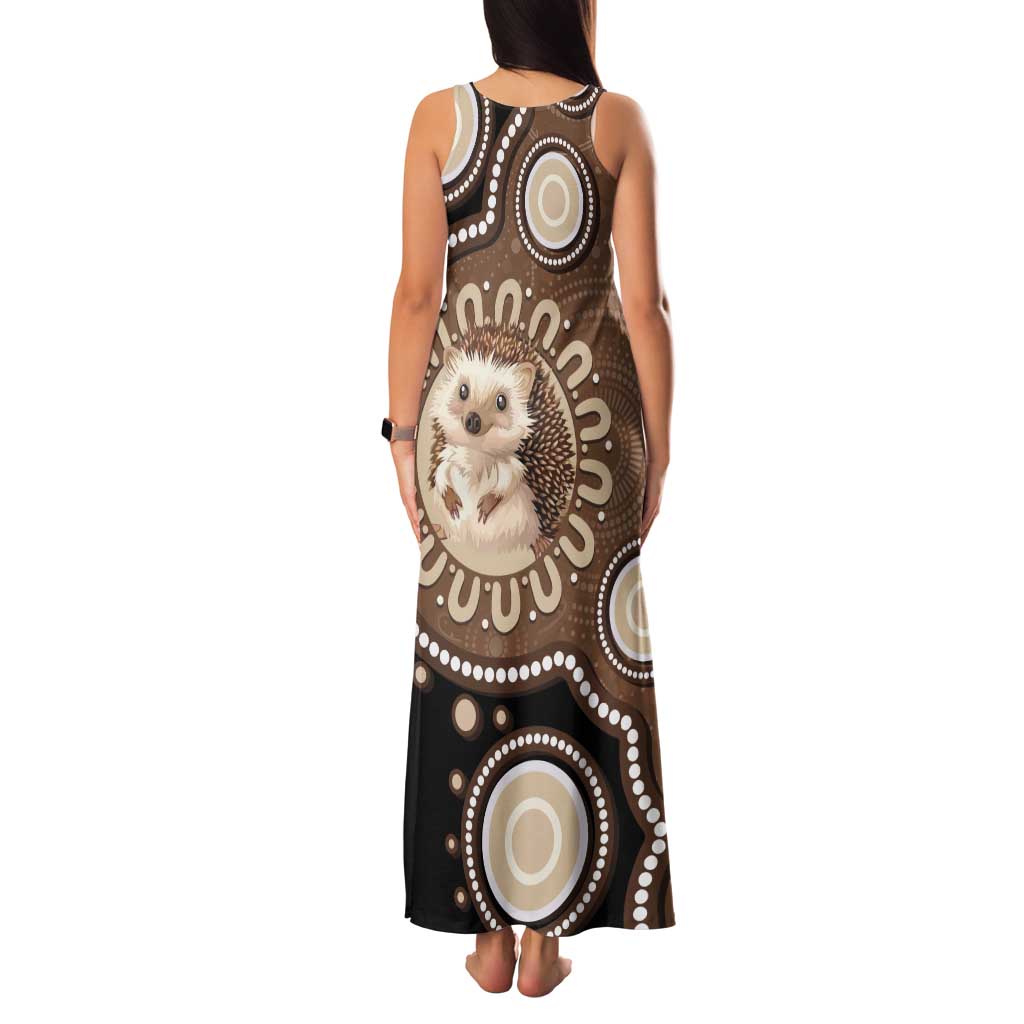 Hedgehog Indigenous Art Australia Tank Maxi Dress - Aussie Hoodie