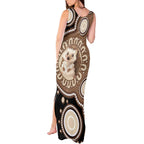 Hedgehog Indigenous Art Australia Tank Maxi Dress - Aussie Hoodie