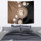 Hedgehog Indigenous Art Australia Tapestry - Aussie Hoodie