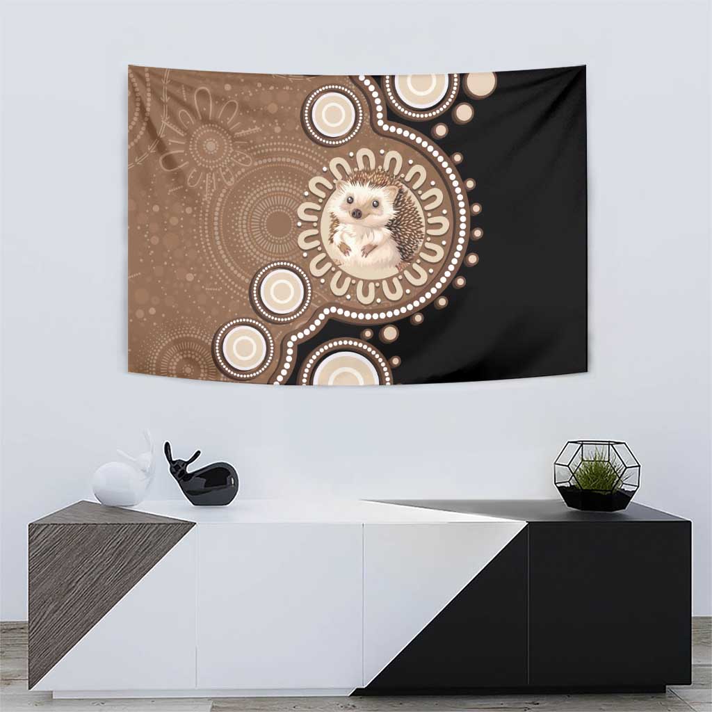 Hedgehog Indigenous Art Australia Tapestry - Aussie Hoodie