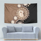Hedgehog Indigenous Art Australia Tapestry - Aussie Hoodie