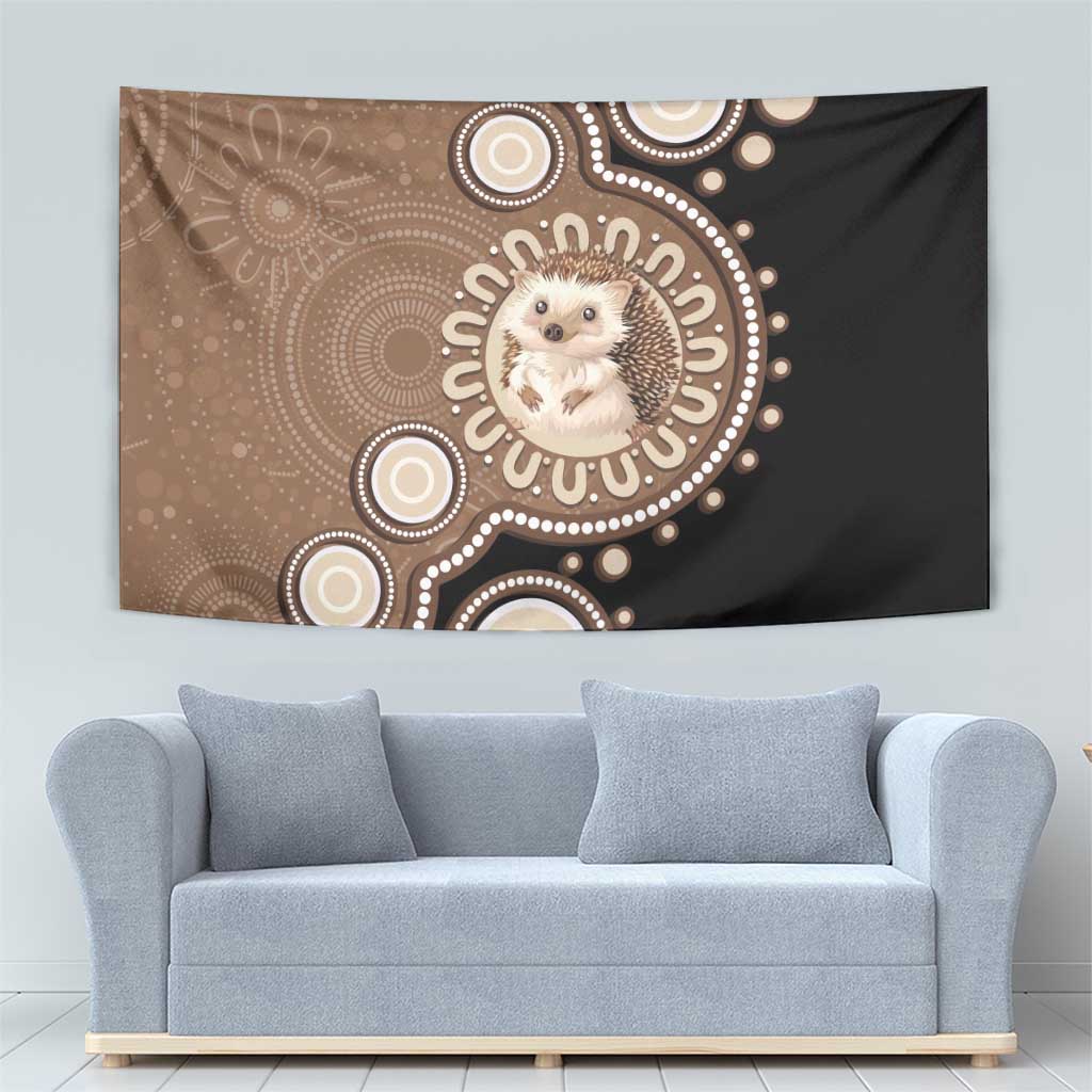 Hedgehog Indigenous Art Australia Tapestry - Aussie Hoodie