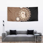 Hedgehog Indigenous Art Australia Tapestry - Aussie Hoodie
