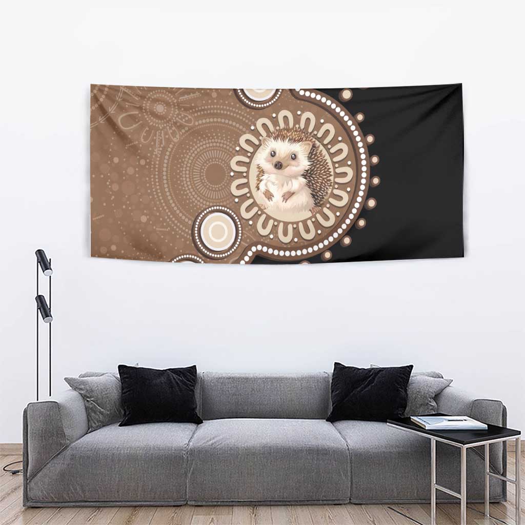 Hedgehog Indigenous Art Australia Tapestry - Aussie Hoodie