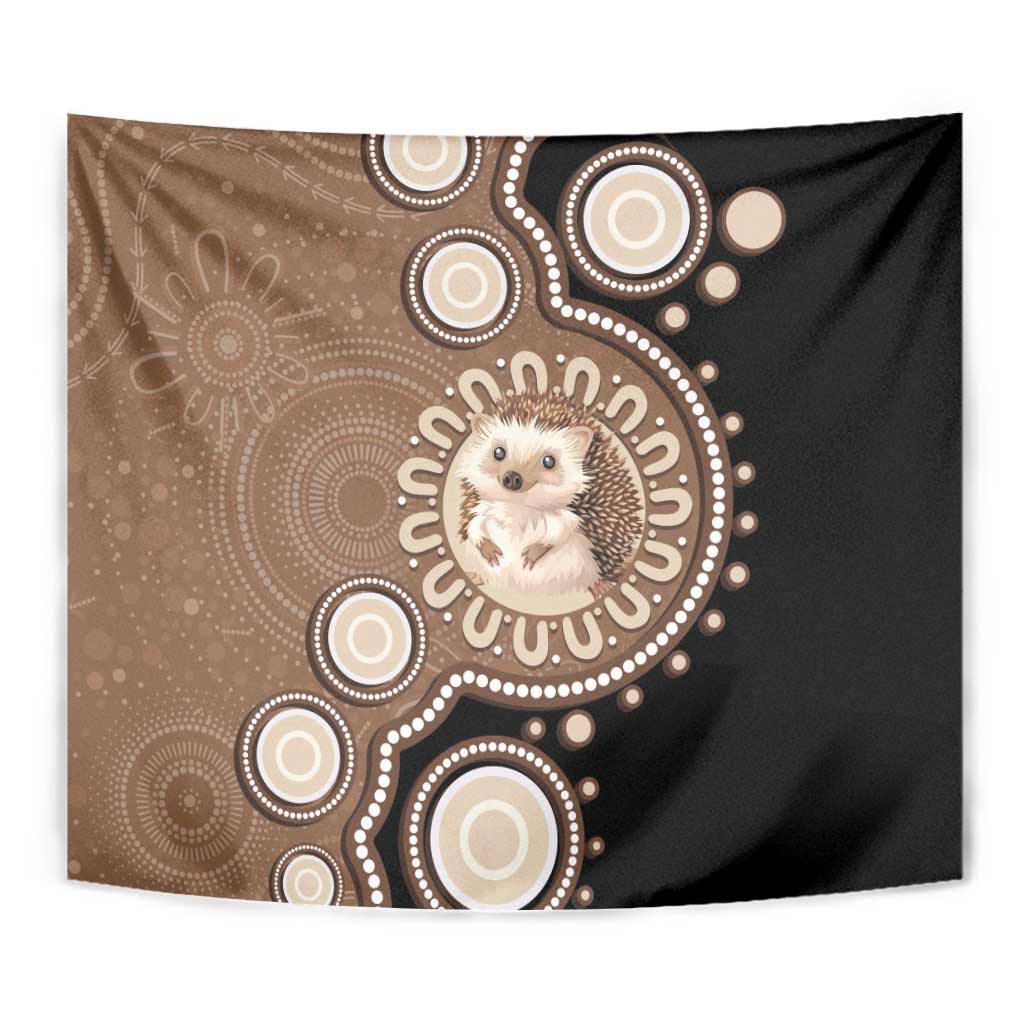 Hedgehog Indigenous Art Australia Tapestry - Aussie Hoodie