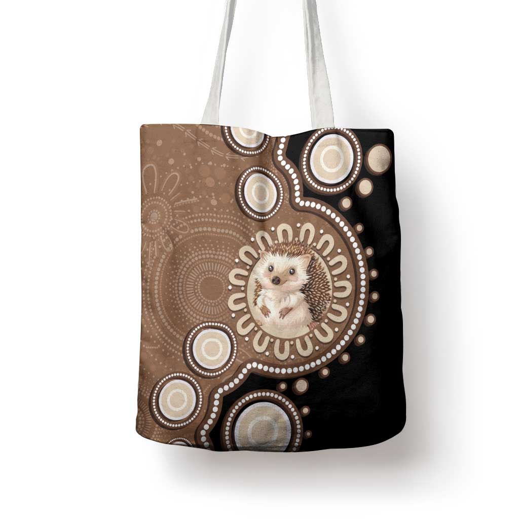 Hedgehog Indigenous Art Australia Tote Bag - Aussie Hoodie