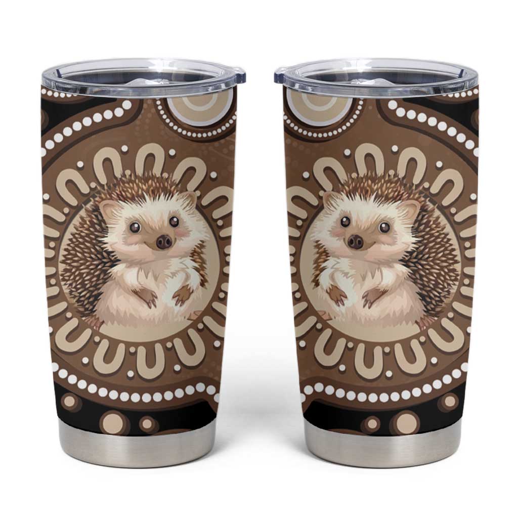 Hedgehog Indigenous Art Australia Tumbler Cup - Aussie Hoodie