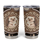 Hedgehog Indigenous Art Australia Tumbler Cup - Aussie Hoodie