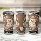 Hedgehog Indigenous Art Australia Tumbler Cup - Aussie Hoodie