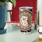 Hedgehog Indigenous Art Australia Tumbler Cup - Aussie Hoodie