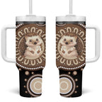 Hedgehog Indigenous Art Australia Tumbler With Handle - Aussie Hoodie