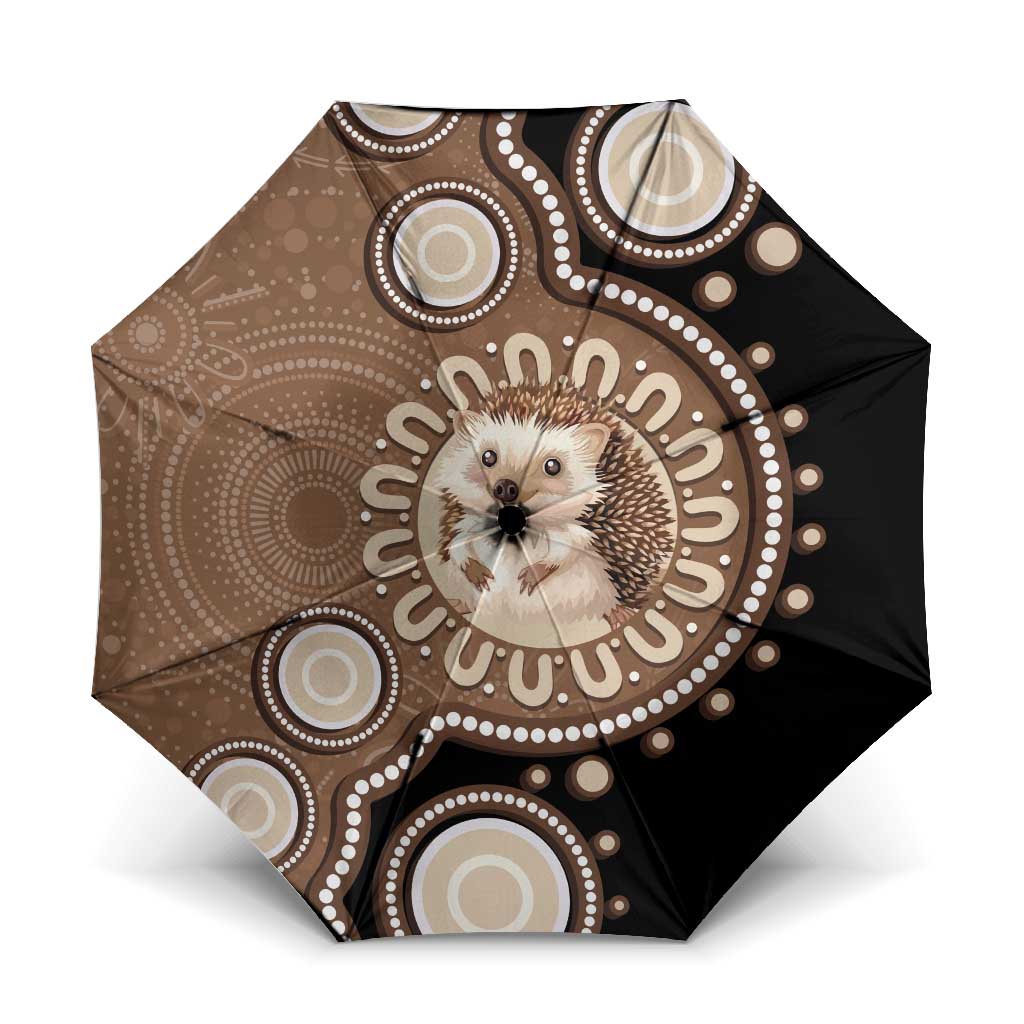 Hedgehog Indigenous Art Australia Umbrella - Aussie Hoodie