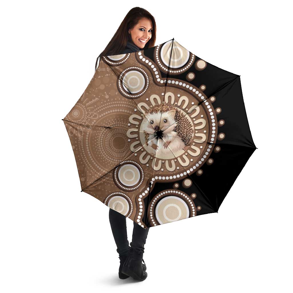 Hedgehog Indigenous Art Australia Umbrella - Aussie Hoodie