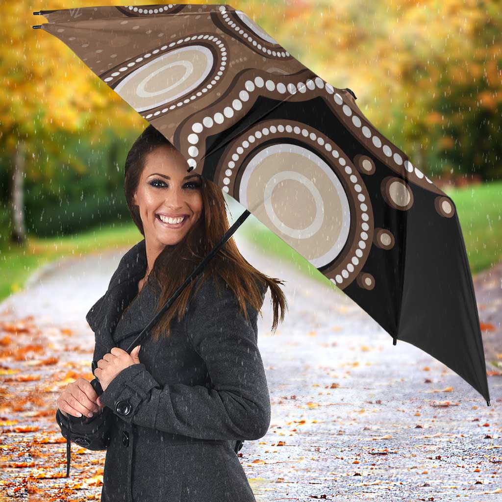 Hedgehog Indigenous Art Australia Umbrella - Aussie Hoodie