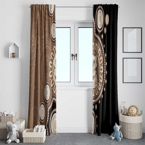 Hedgehog Indigenous Art Australia Window Curtain - Aussie Hoodie