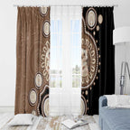 Hedgehog Indigenous Art Australia Window Curtain - Aussie Hoodie