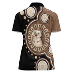 Hedgehog Indigenous Art Australia Women Polo Shirt - Aussie Hoodie