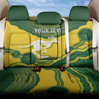 Custom Australia Hockeyroos Back Car Seat Cover Aussie Kangaroo Indigenous Art