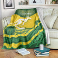Custom Australia Hockeyroos Blanket Aussie Kangaroo Indigenous Art
