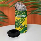 Personalised Australia Hockeyroos 4 in 1 Can Cooler Tumbler Aussie Kangaroo Indigenous Art