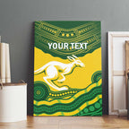 Custom Australia Hockeyroos Canvas Wall Art Aussie Kangaroo Indigenous Art