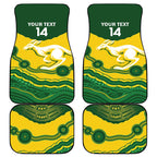 Custom Australia Hockeyroos Car Mats Aussie Kangaroo Indigenous Art