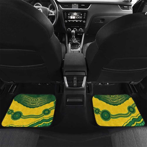 Custom Australia Hockeyroos Car Mats Aussie Kangaroo Indigenous Art