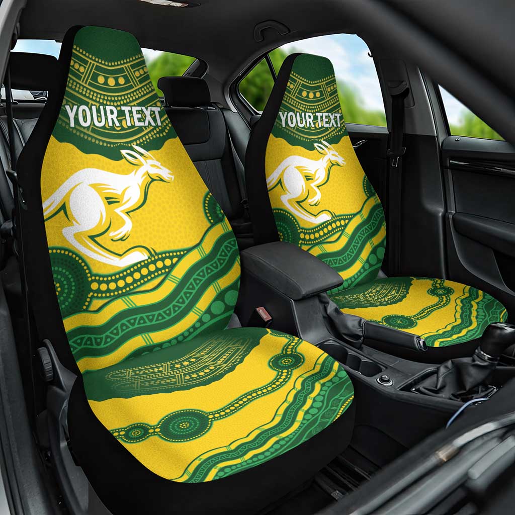 Custom Australia Hockeyroos Car Seat Cover Aussie Kangaroo Indigenous Art
