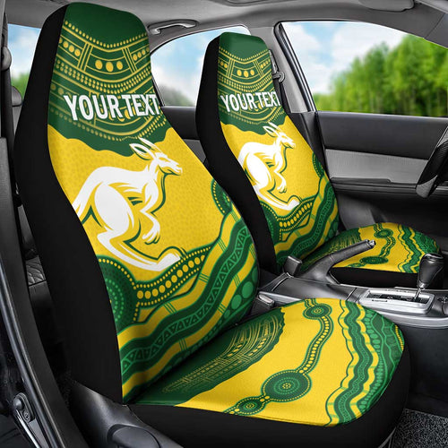 Custom Australia Hockeyroos Car Seat Cover Aussie Kangaroo Indigenous Art