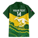 Custom Australia Hockeyroos Family Matching Mermaid Dress and Hawaiian Shirt Aussie Kangaroo Indigenous Art