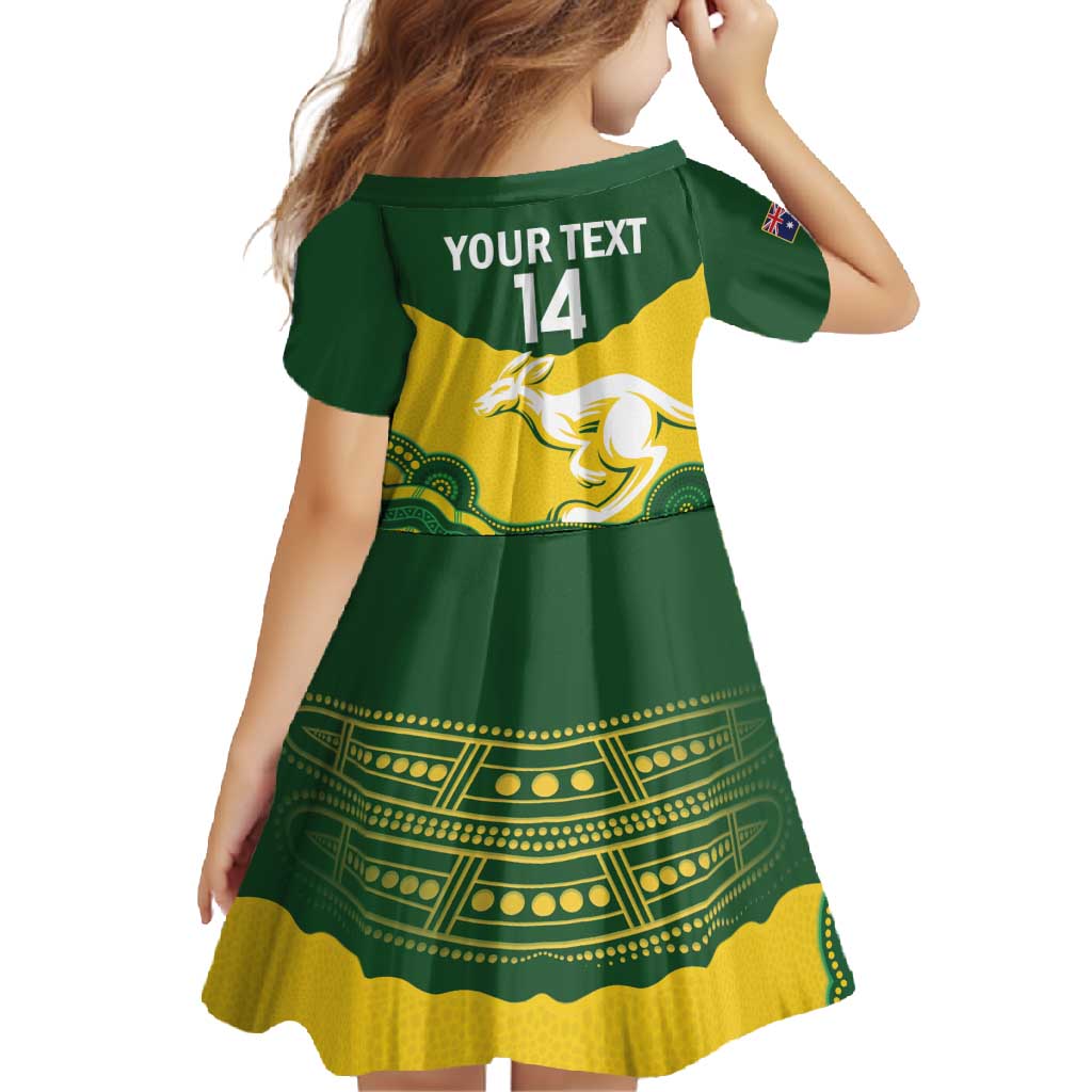 Custom Australia Hockeyroos Family Matching Summer Maxi Dress and Hawaiian Shirt Aussie Kangaroo Indigenous Art