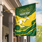 Custom Australia Hockeyroos Garden Flag Aussie Kangaroo Indigenous Art