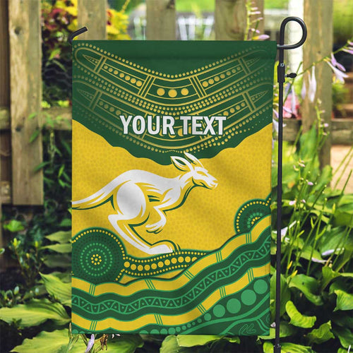 Custom Australia Hockeyroos Garden Flag Aussie Kangaroo Indigenous Art