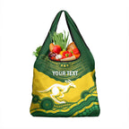 Custom Australia Hockeyroos Grocery Bag Aussie Kangaroo Indigenous Art