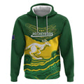 Custom Australia Hockeyroos Hoodie Aussie Kangaroo Indigenous Art