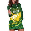 Custom Australia Hockeyroos Hoodie Dress Aussie Kangaroo Indigenous Art