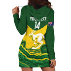 Custom Australia Hockeyroos Hoodie Dress Aussie Kangaroo Indigenous Art