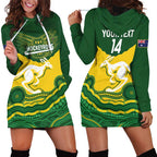 Custom Australia Hockeyroos Hoodie Dress Aussie Kangaroo Indigenous Art