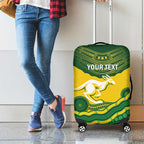 Custom Australia Hockeyroos Luggage Cover Aussie Kangaroo Indigenous Art
