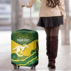 Custom Australia Hockeyroos Luggage Cover Aussie Kangaroo Indigenous Art