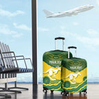 Custom Australia Hockeyroos Luggage Cover Aussie Kangaroo Indigenous Art