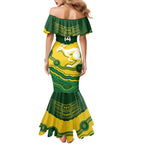 Custom Australia Hockeyroos Mermaid Dress Aussie Kangaroo Indigenous Art