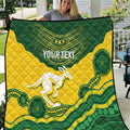 Custom Australia Hockeyroos Quilt Aussie Kangaroo Indigenous Art