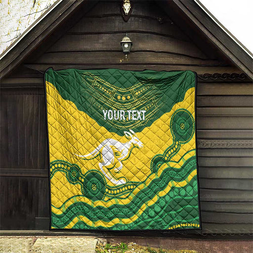 Custom Australia Hockeyroos Quilt Aussie Kangaroo Indigenous Art