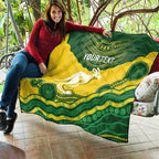 Custom Australia Hockeyroos Quilt Aussie Kangaroo Indigenous Art